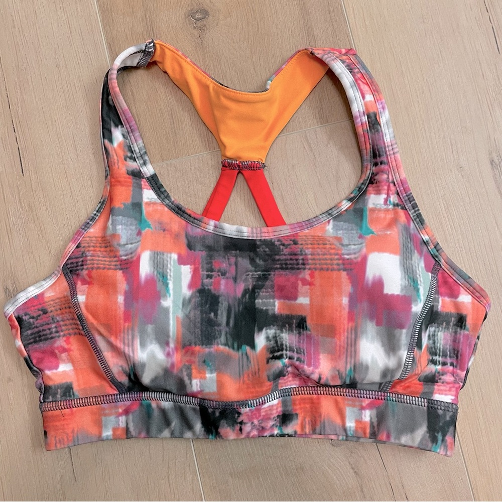 💗 MPG Colourful Abstract Sports Bra